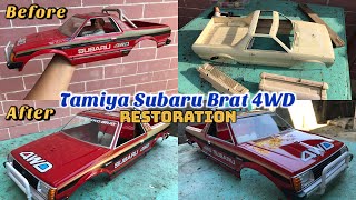 110 Tamiya Subaru Brat 4WD Restoration RC Shell [upl. by Kori447]