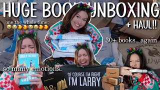 a huge end of the year book unboxing haul again [upl. by Essilrahc]