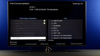 Sendersortierung in einer Favoritenliste bei einem Panasonic TV  Panasonic Support [upl. by Hildegaard839]