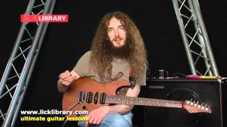 Guthrie Govan  Guitar Pick  Session 16 Licklibrary [upl. by Benjy]