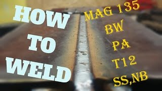 HOW TO weld GMAW 1GJak spawać Mag 135 BW PA [upl. by Asirral]