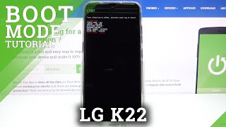 How to Enter Boot Mode in LG K22 – Find Boot Options [upl. by Rentsch]