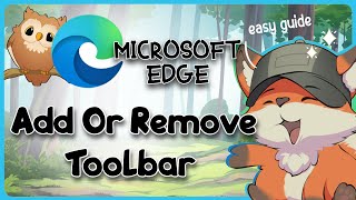 How to Add or Remove Toolbar in Microsoft Edge  Guide Glimpse [upl. by Soulier229]