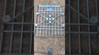 Beautiful window grill🔨🤺shortsgrilldesign gatedesgin trending welding welder [upl. by Fleece348]