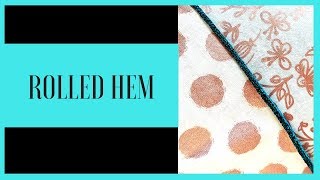 Rolled Hem Serger Stitch Baby Lock Enlighten Serger highlighting the Rolled Hem Sewing tutorial [upl. by Aluino555]