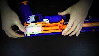 Spring Installation for Nerf Retaliator and Nerf Rampage by Orange Mod Works [upl. by Iolenta]