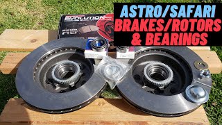 How To Change Astro  Safari Brakes Rotors and Bearings [upl. by Eelnodnarb869]