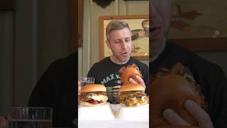 HOW FAST CAN I EAT THESE FOUR BURGERS UNDEFEATED HIGGSYS CHALLENGE burger foodchallenge [upl. by Eddi]