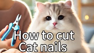 How to cut cat nails [upl. by Zeculon]