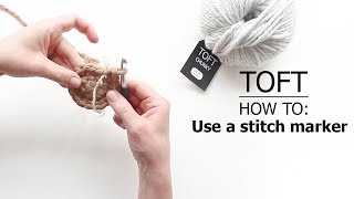 How To Use A Stitch Marker  TOFT Crochet Lesson [upl. by Anotyal]