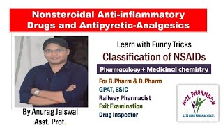 Trick to learn classification of NSAIDs Pharmacology [upl. by Lacefield]