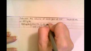 How to calculate volume at STP [upl. by Nellie]