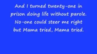 merle haggard mama tried w lyrics [upl. by Nayd]