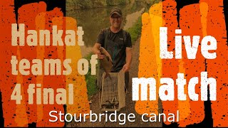 Live match fishing on the Hankat teams of 4 final Stourbridge canal [upl. by Yevre]