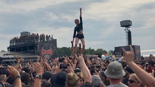 IN FLAMES  Foregone pt 1  CRAZY CROWD GRASPOP METAL MEETING 2023 [upl. by Nivert343]