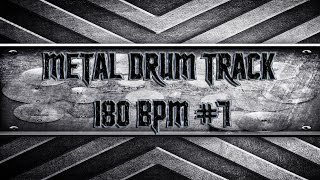 80s Judas Priest Style Metal Drum Track 180 BPM HQHD [upl. by Brost]