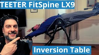 Teeter Fitspine LX9 assembled and tested How to alleviate back pain  Teeter Inversion Table 397 [upl. by Calida918]