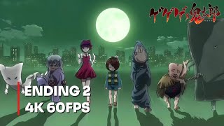 GeGeGe no Kitaro 2018 Ending 2  Get a Note  4K 60FPS  Creditless [upl. by Yentruoc]