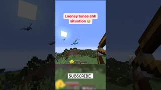 minecraft Looney tunes moments 💀 minecraft shorts minecraftfunny [upl. by Averil]