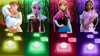 Disney Princesses Songs on YouTube  Snowman Vs Into The Unknown Vs Anna Vs Encanto  Who is Best [upl. by Fayola]