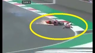 MotoGP 2018 Mugello  Michele Pirro Horrific Crash at FP 2 ItalianGP [upl. by Ayerim]