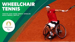 Tokito Oda Triumphs In The Mens Wheelchair Tennis Singles To Win The Gold Medal 🥇🇯🇵 [upl. by Allyce]