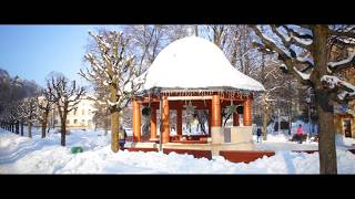 Winter in Krynica Poland  Zimowa KrynicaZdrój 2017 [upl. by Tristam]