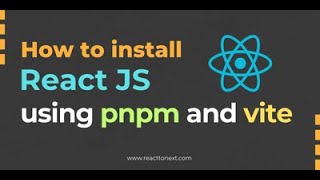 Setting Up React JS with PNPM and Vite [upl. by Nikal]