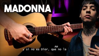 Madonna  Natanael Cano Oscar Maydon GUITARRA Cover REQUINTO  ACORDES Christianvib [upl. by Naahsar939]