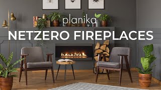 Planika Netzero Fireplaces  ZeroEmission  CO2Neutral  CarbonNeutral  2021  4K [upl. by Pretrice]