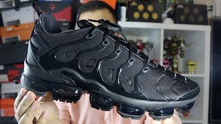 Nike Air Vapormax Plus Triple Black Review [upl. by Akerley966]