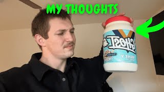 GHOST Whey Protein Cinnabon Flavor Review [upl. by Afatsuom331]