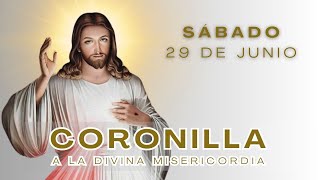 CORONILLA A LA DIVINA MISERICORDIA DE HOY SÁBADO 29 DE JUNIO 2024 📿 SANTO ROSARIO DE HOY 💖 [upl. by Weisbrodt822]