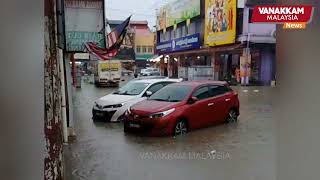 30092024 Heavy downpour causes flash floods in Klangs Little India [upl. by Anik]