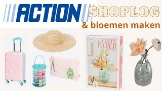 Action shoplog amp Bloemen maken [upl. by Edlihtam]