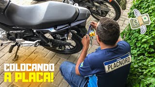 EMPLACANDO MINHA PRIMEIRA MOTO 0km  fan 160 2024  quanto gastei 💵 [upl. by Immas]