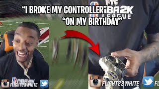 FlightReacts RAGES amp DESTROYS HIS NEW CONTROLLER ON Madden 20 [upl. by Calen]