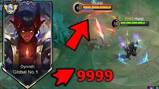 HOW TO COUNTER ESMERALDA IN EXP LANE USING DYRROTH😈MOBILE LEGENDS BANG BANGTOP GLOBAK DYRROTH [upl. by Hedwig961]