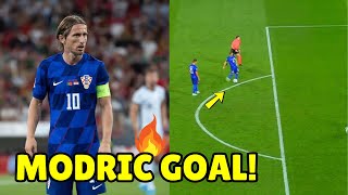 Luka Modric’s Stunning Free Kick Seals Croatia’s 10 Victory Over Poland in Nations League Clash [upl. by Herminia]