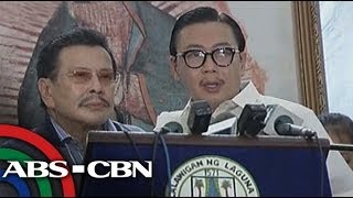 Bandila ER Ejercito leaves Laguna capitol after Erap visit [upl. by Hett]