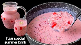 Sabudana Drink  Iftaar Special Drink  Ramzan Special Refreshing Drink  Summer Drink By sariya [upl. by Nidak]