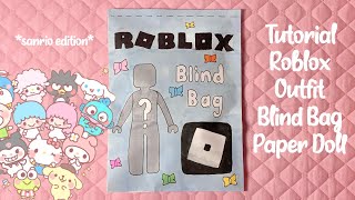 ☁️paper diy☁️ roblox outfit blind bag  tutorial  ASMR  applefrog [upl. by Ocnarfnaig]