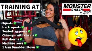 Pull ups with Chains   Squats  Monster Workout  Cindy Landolt [upl. by Hassin643]