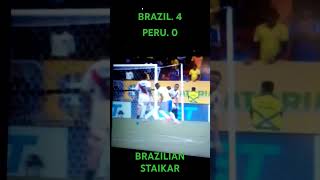 BRAZIL4PERU0 BRAZIL NASNAL FOOTBALL TEAM [upl. by Kubis]