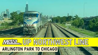 Metra Union Pacific Northwest Line  ReverseRush Cab View [upl. by Fronniah]