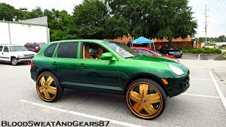 Kandy Organic Green PORSCHE CAYENNE on GOLD DUB Ham 30s [upl. by Nossah]