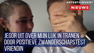 Emotionele onthulling Jegor Over Mijn Lijk huilt bij zwangerschapstest vriendin [upl. by Bonnee595]