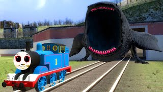 Building a Thomas Train Chased By Cursed Thomas The Bloop Monster and Friends in Garrys Mod [upl. by Ardnasirk]