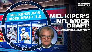 Mel Kipers NFL MOCK DRAFT Will the Bears MOVE ON from Justin Fields to Caleb Williams  Get Up [upl. by Irodim]