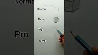 How to draw cube 🤔😱 shorts craft art drawing crafts satisfying [upl. by Kwarteng598]